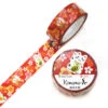 Japanese Washi Tape - Maneki Neko 2 Japanese Washi Tape - Maneki Neko -Shibui Store washi tape japonais maneki neko 593