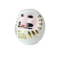 White Japanese Daruma Doll -Shibui Store white japanese daruma doll 103