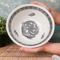 White Japanese Ramen Bowl -Shibui Store white japanese ramen bowl 607