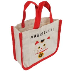 White Maneki Neko Lunch Bag 8 White Maneki Neko Lunch Bag -Shibui Store white maneki neko lunch bag 212