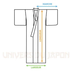 Blue Striped Yukata -Shibui Store yukata japonais raye bleu 531