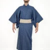 Blue Striped Yukata -Shibui Store yukata japonais raye bleu m 239