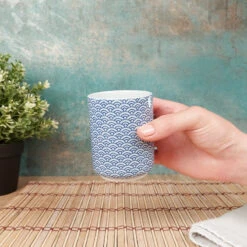 Yunomi Seigaiha Tea Cup -Shibui Store yunomi seigaiha tea cup 933