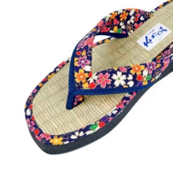 Japanese Zori Slippers - Sakura Blue -Shibui Store zori japonaises sakura bleu eu 35 37 101