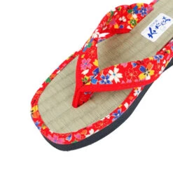 Japanese Zori - Sakura Red -Shibui Store zori japonaises sakura rouge eu 35 37 739